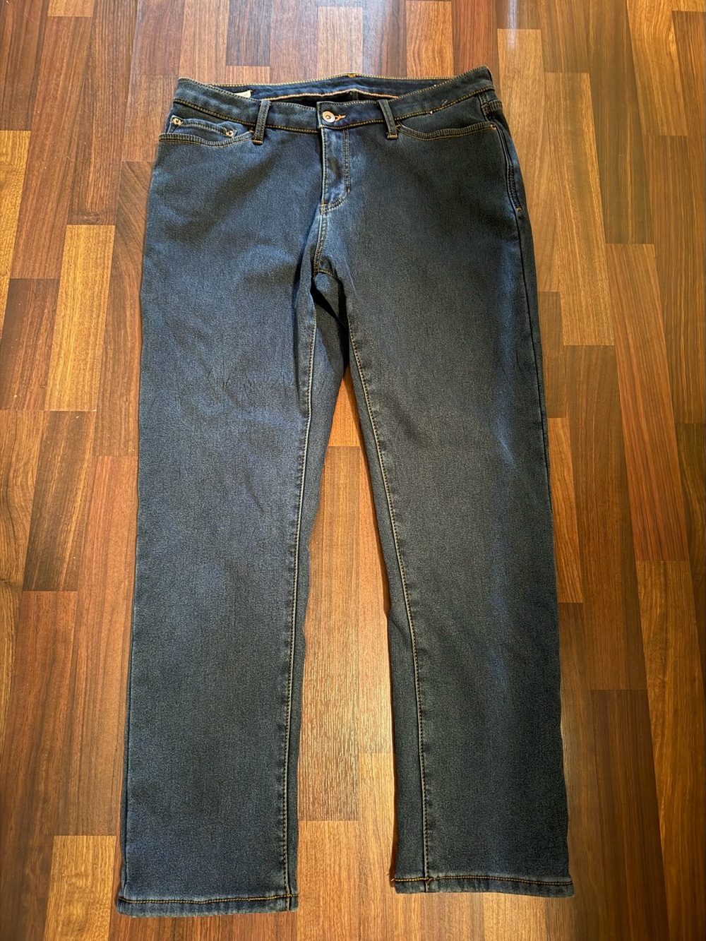 Women’s Weatherproof Vintage Jeans Slim Straight Leg Fleece Lined Jeans W12 L30
